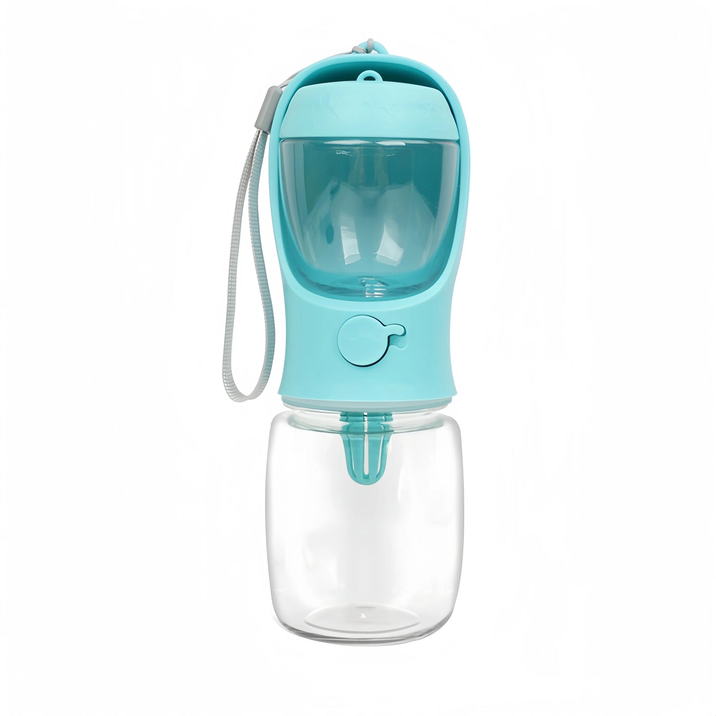 Portable water bottle with food storage options