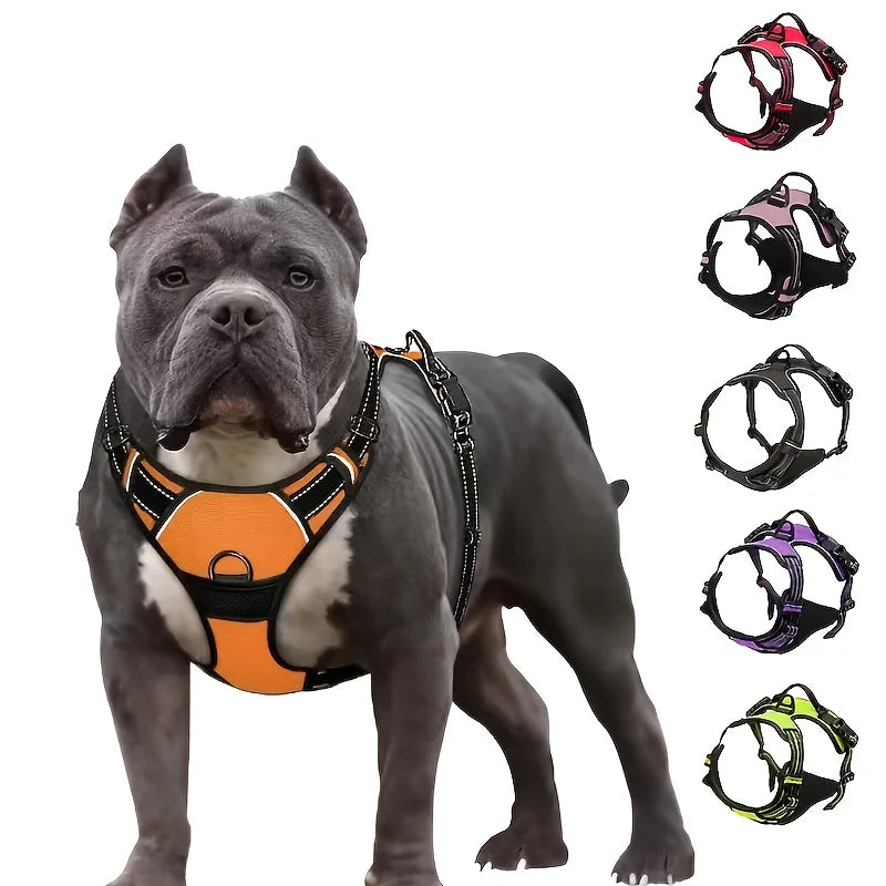 Dog harness vest with night Reflective Stripe