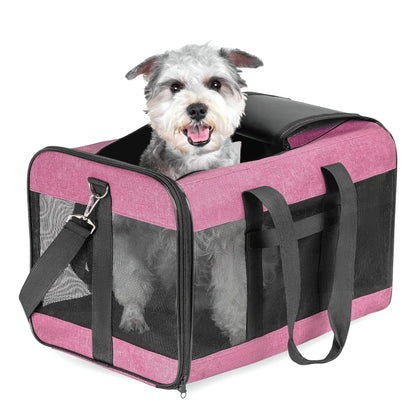 Portable pet carrier bag