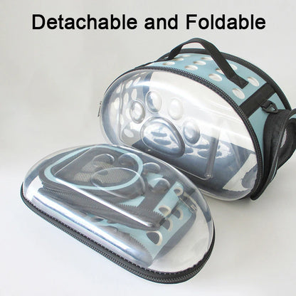 Transparent Foldable Pet Travel Bag