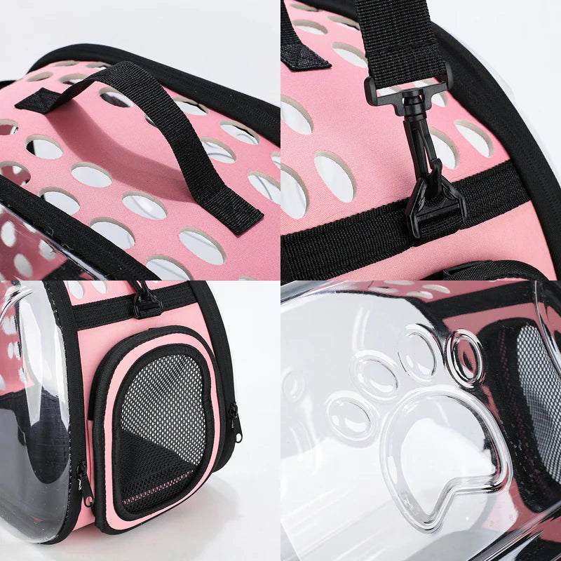 Transparent Foldable Pet Travel Bag