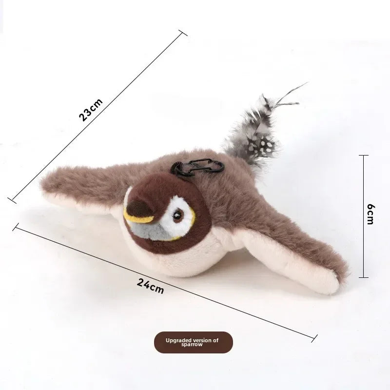 🔥🔥Last Day 49% OFF 🐱 Interactive Chirping 🐦 Bird Cat Toj