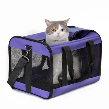 Portable pet carrier bag