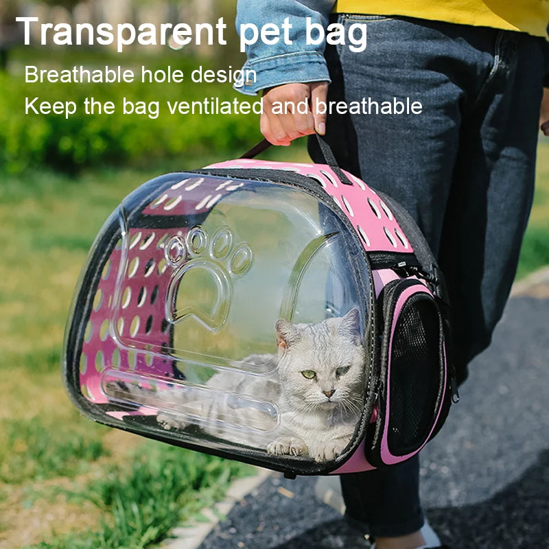 Transparent Foldable Pet Travel Bag